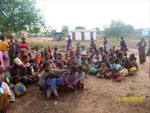 Some of the 315 grateful families helped